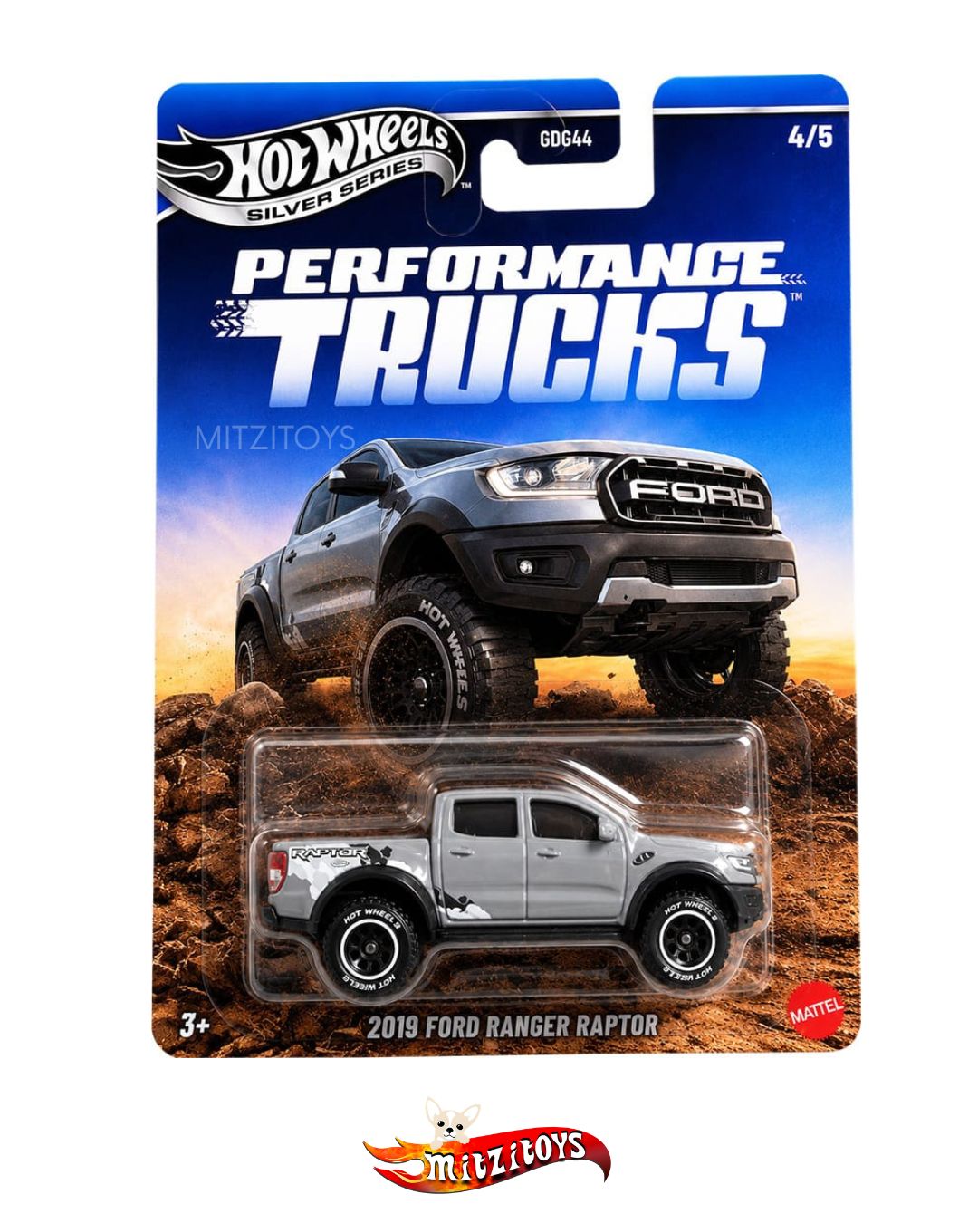 2019 Ford Ranger Raptor (4/5) - Performance Trucks - Hot Wheels Silver Series