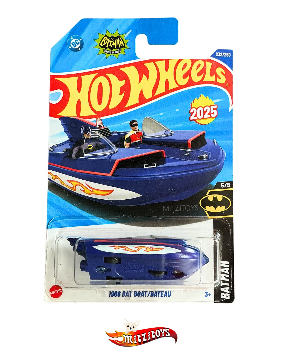 1966 Bat Boat (232/250) - Batman Classic TV Series (5/5) - Hot Wheels 2025