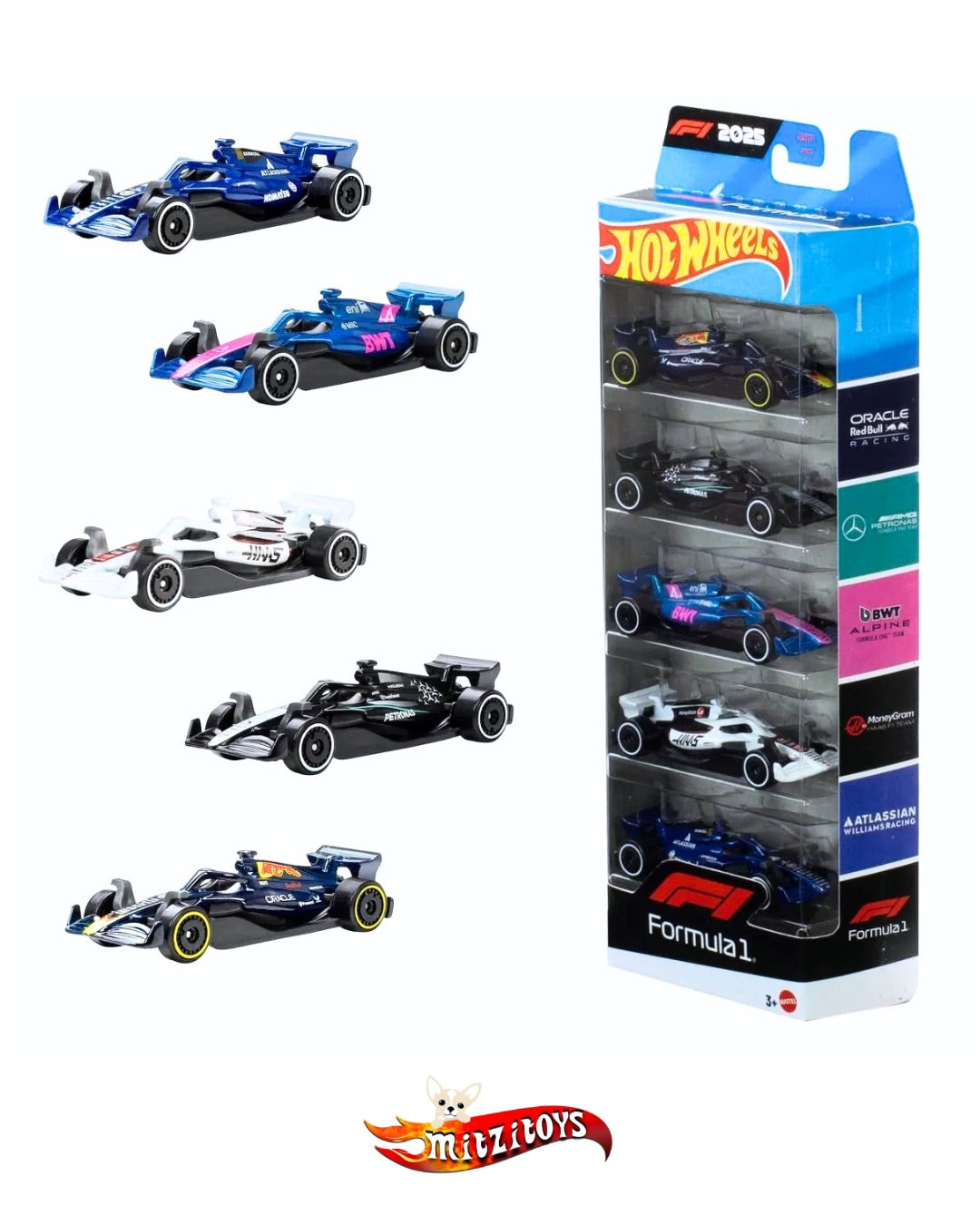 Formula 1 5-Pack (2025 Series) - Hot Wheels Multi-Pack