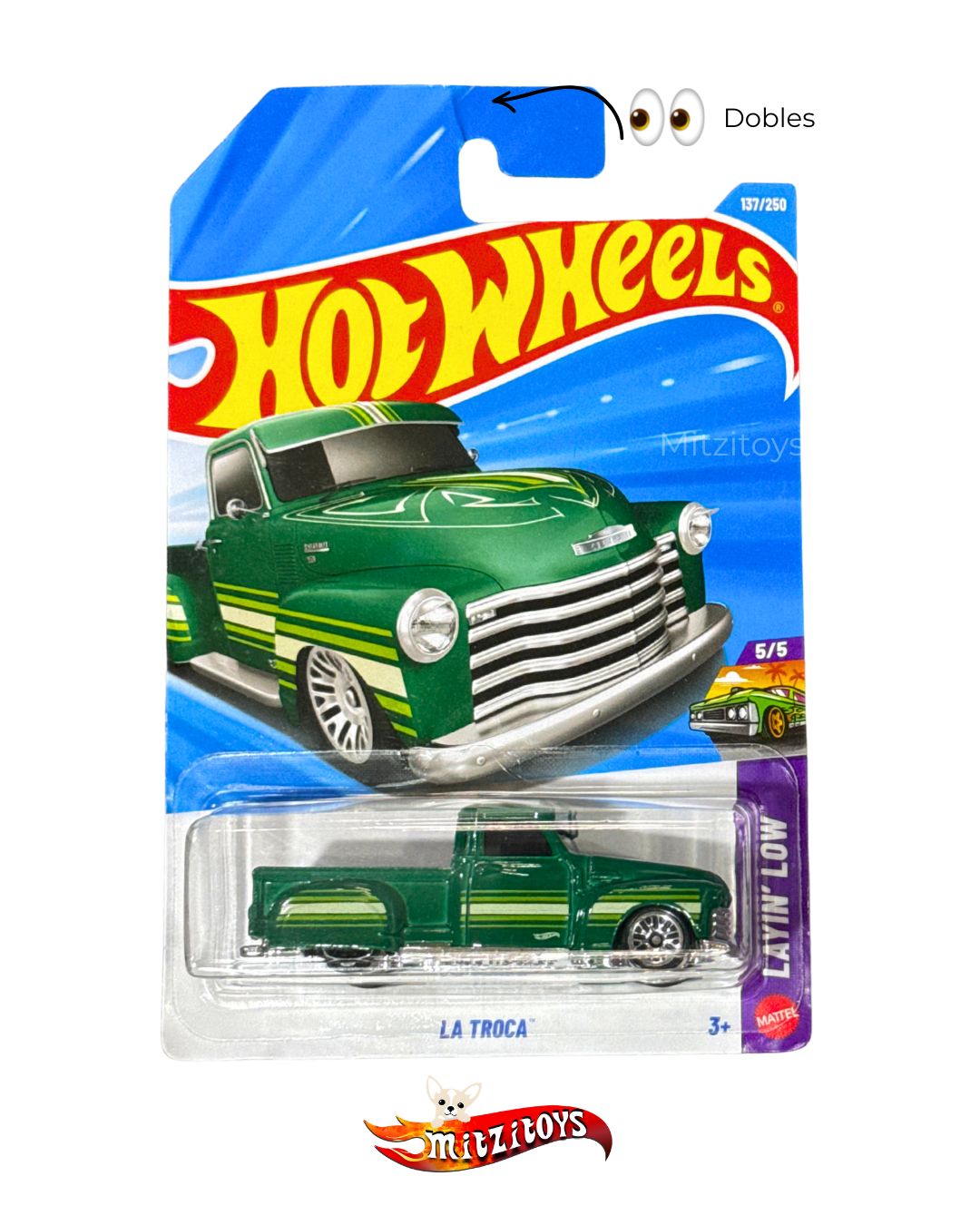 (DETALLE) La Troca - Hot Wheels (Layin' Low 137/250)