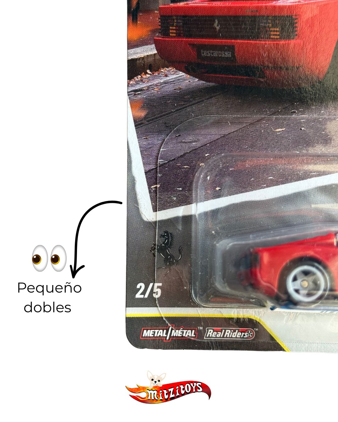 Ferrari Testarossa DETALLE Rojo 2/5 Car Culture: Modern Classics HW Premium