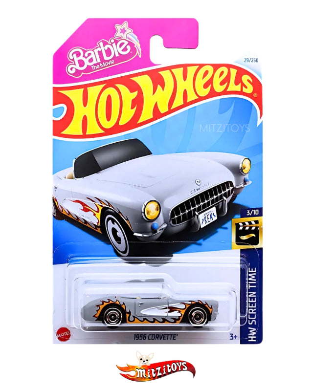1956 Corvette Barbie The Movie Ken - Hot Wheels Basico