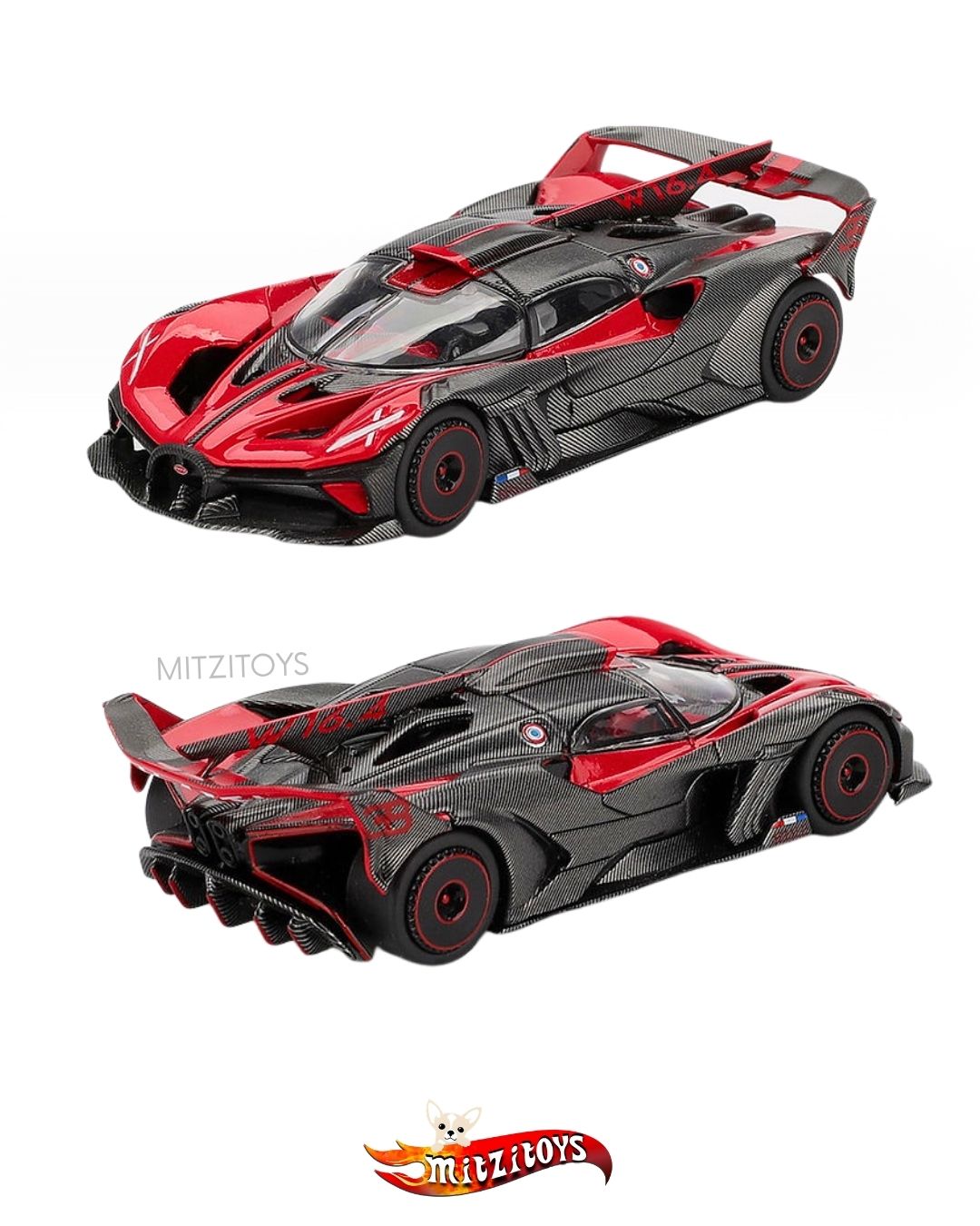 Bugatti Bolide Red 1:64 - Mini GT