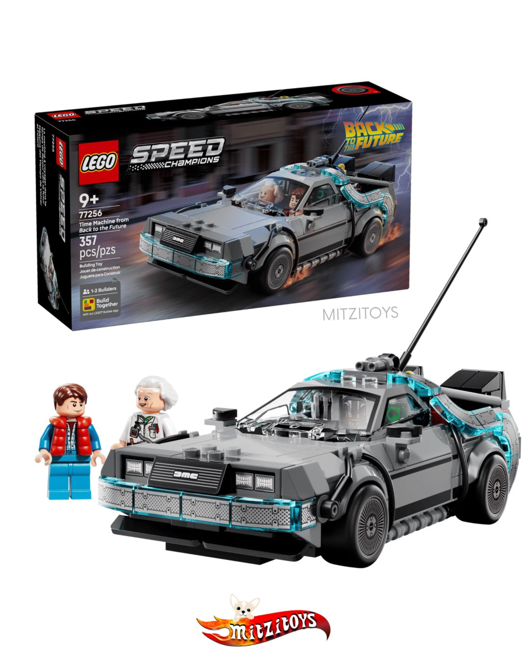 DeLorean Time Machine Back to the future - LEGO Speed Champions - Set de construcción