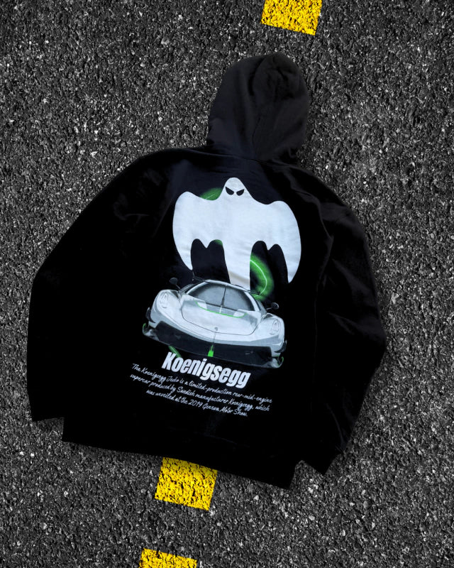Hoodie Koenigsegg Jesko "Ghost" - Merch Exclusiva - Streetwear Style