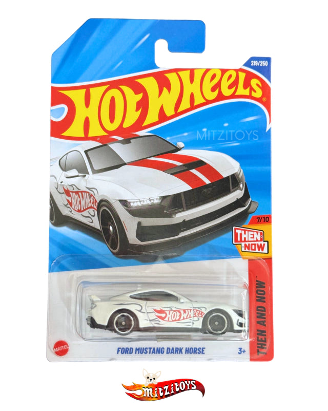 Ford Mustang Dark Horse Blanco - Hot Wheels Then and Now (7/10)