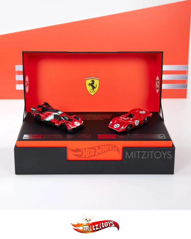 Hot Wheels RLC Exclusive: Ferrari Heritage Set - 2-Car Collector’s Box (Limited Edition)
