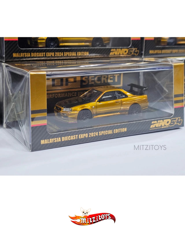 Nissan Skyline GT-R (R34) "Top Secret" - Inno64 Malaysia Diecast Expo 2024 Special Edition