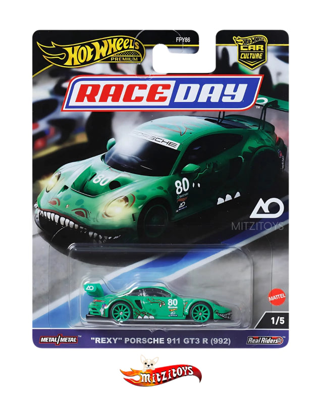 Rexy Porsche 911 GT3 R (992) - Hot Wheels Premium - Race Day 1/5