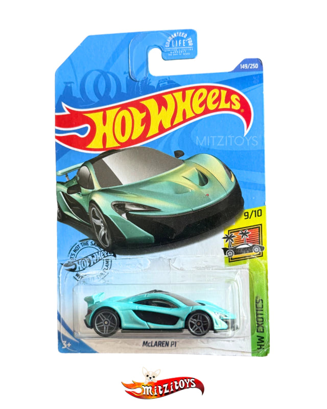McLaren P1 Aqua (HW Exotics) - Hot Wheels Basico