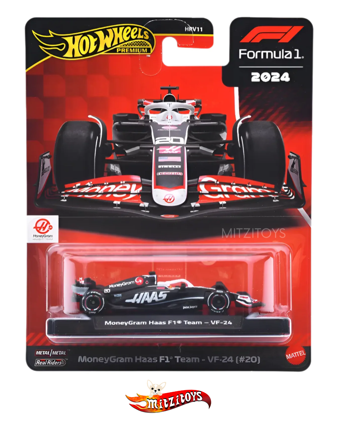 MoneyGram Haas F1 Team VF-24 (#20) Formula 1 - Hot Wheels Premium 2024
