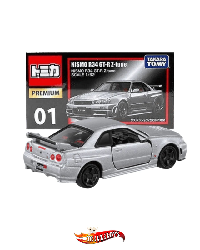 NISMO R34 GT-R Z-tune - Tomica Premium 01 (Escala 1:62)