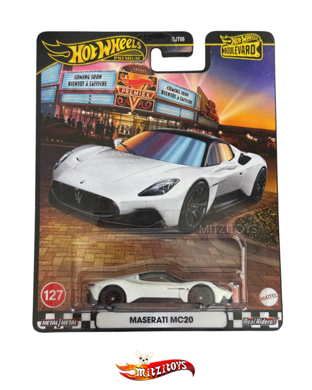 Maserati MC20 Blanco - Hot Wheels Premium Boulevard (Set #127)