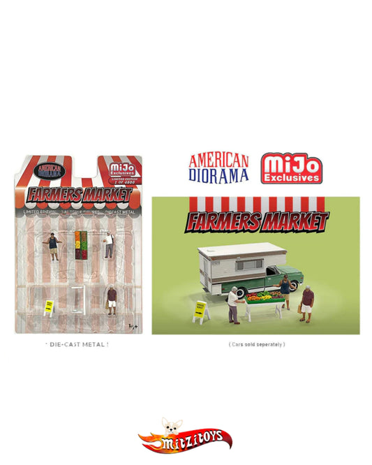 Farmers Market Figures Set - American Diorama 1:64 (MiJo Exclusives)