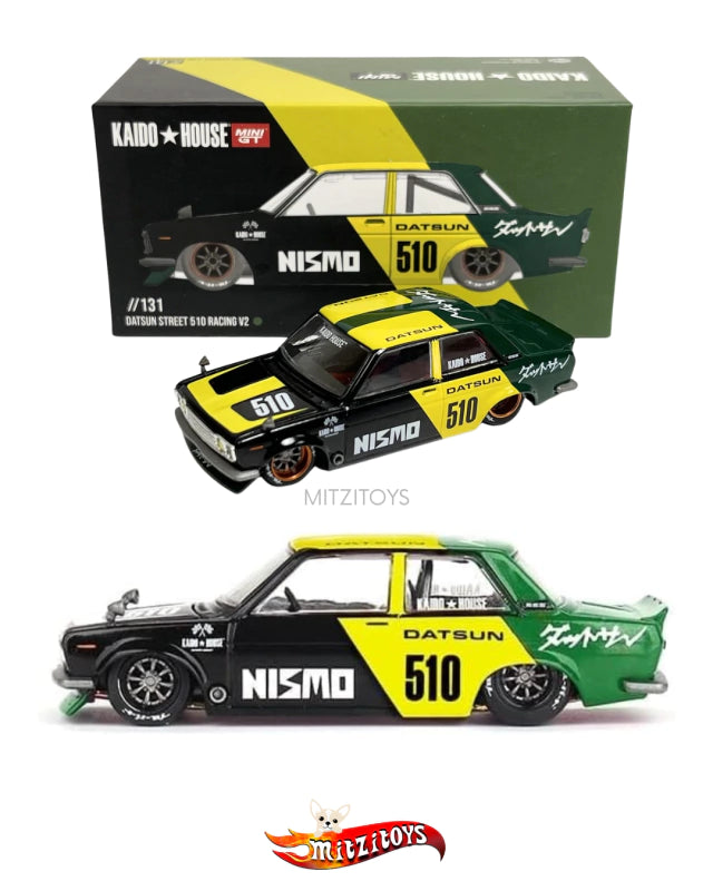 Datsun Street 510 Racing V2 NISMO – Kaido House x Mini GT (1/64)