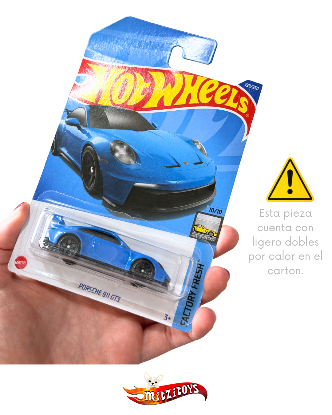 Porsche 911 GT3 Detalle Azul 199/250; Factory Fresh; Hw Basico