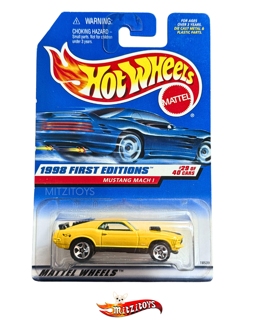 Mustang Mach I (Amarillo) - Hot Wheels: 1998 First Editions (#29 de 40)