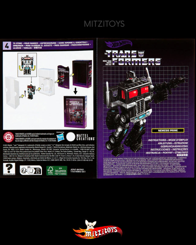 Transformers Nemesis Prime - Hot Wheels x Transformers RLC (2024) - Edición de Coleccionista