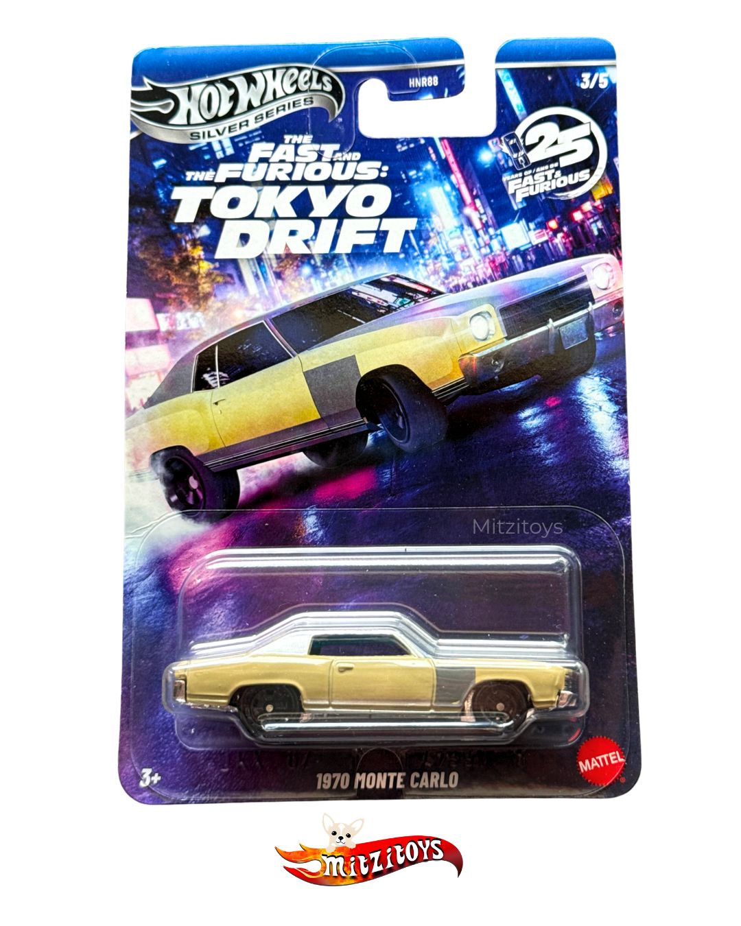 1970 Monte Carlo (3/5) - Fast & Furious: Tokyo Drift - hot wheels silver