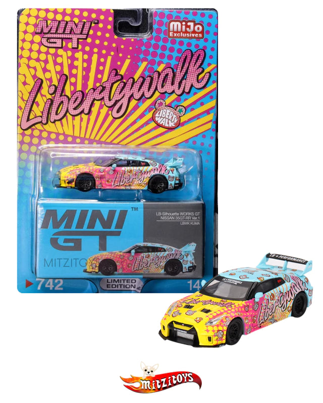 LBWK NISSAN GTR R35 KUMA Silhouette WORKS GT - Mini GT (#742)
