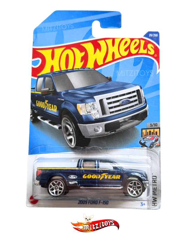 2009 Ford F-150 Azul - Hot Wheels - HW Metro (3/10)