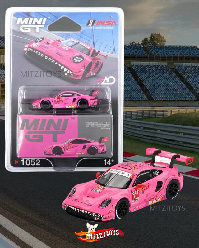 Porsche 911 GT3 R #77 "Roxy" - Mini GT (#1052) - 2024 IMSA Road America
