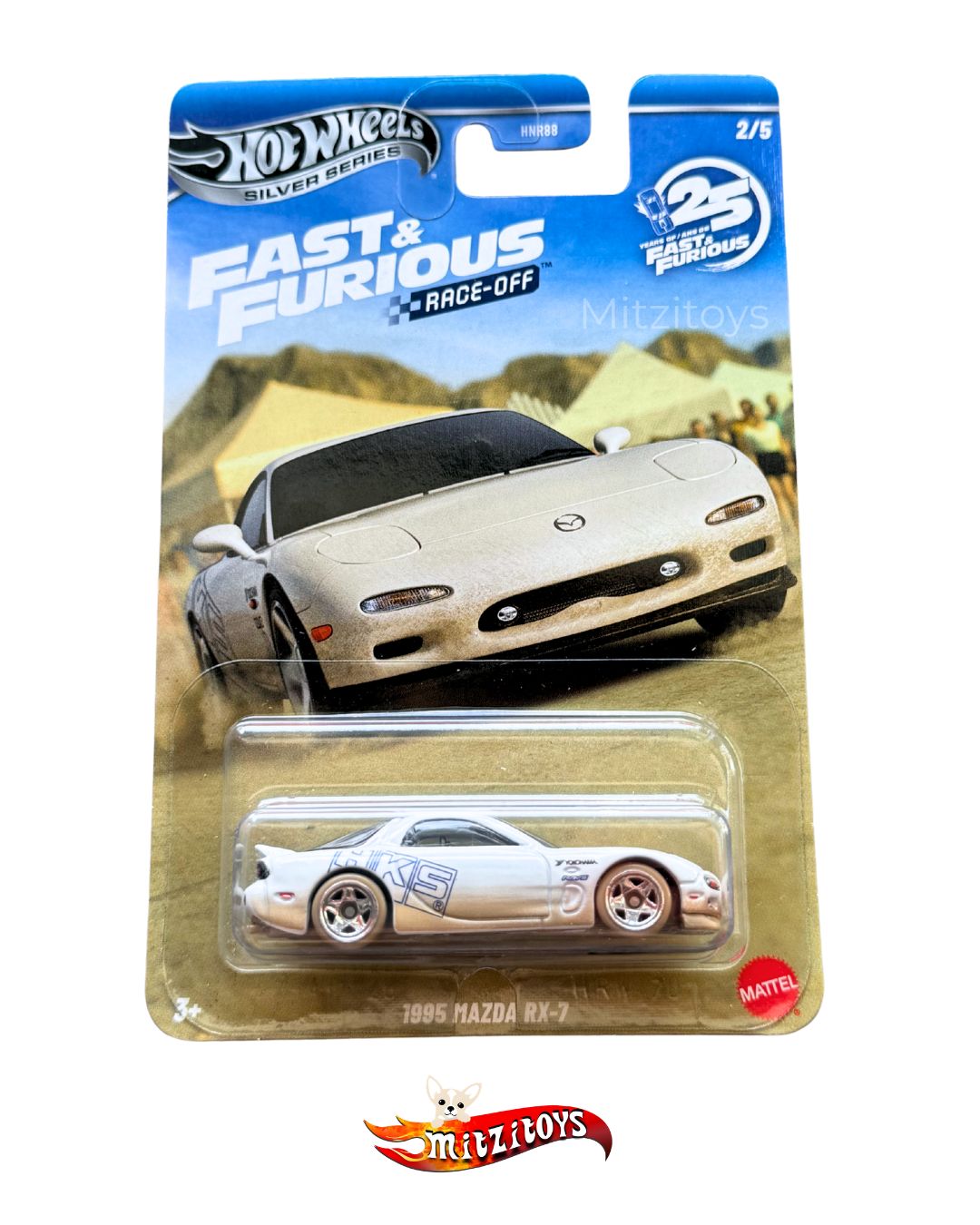1995 Mazda RX-7 (2/5) - Fast & Furious Race-Off - Hot Wheels Silver Series