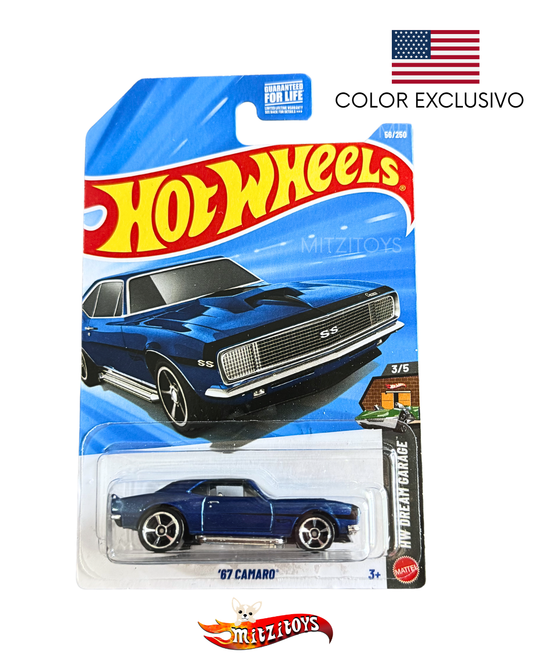 '67 Camaro; Azul HW Dream Garage (3/5); Hot Wheels Básico (Exclusivo Kroger USA)