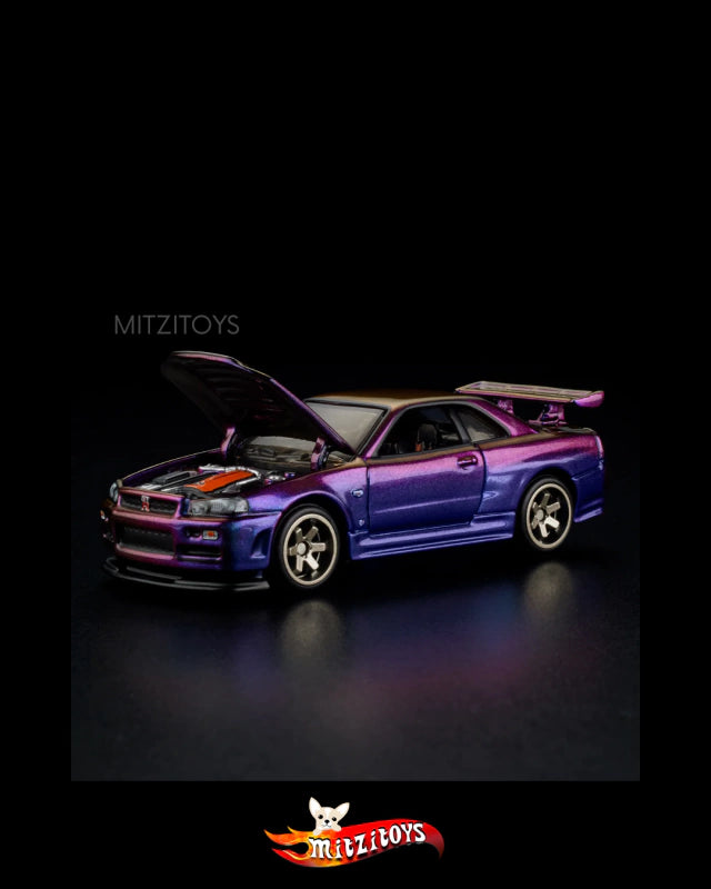 Nissan Skyline GT-R (R34) Midnight Purple - Hot Wheels Red Line Club (RLC)