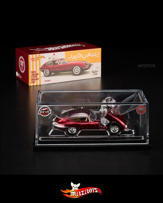 1964 Jaguar E-Type - Red Line Club Exclusive - Hot Wheels RLC 1:64