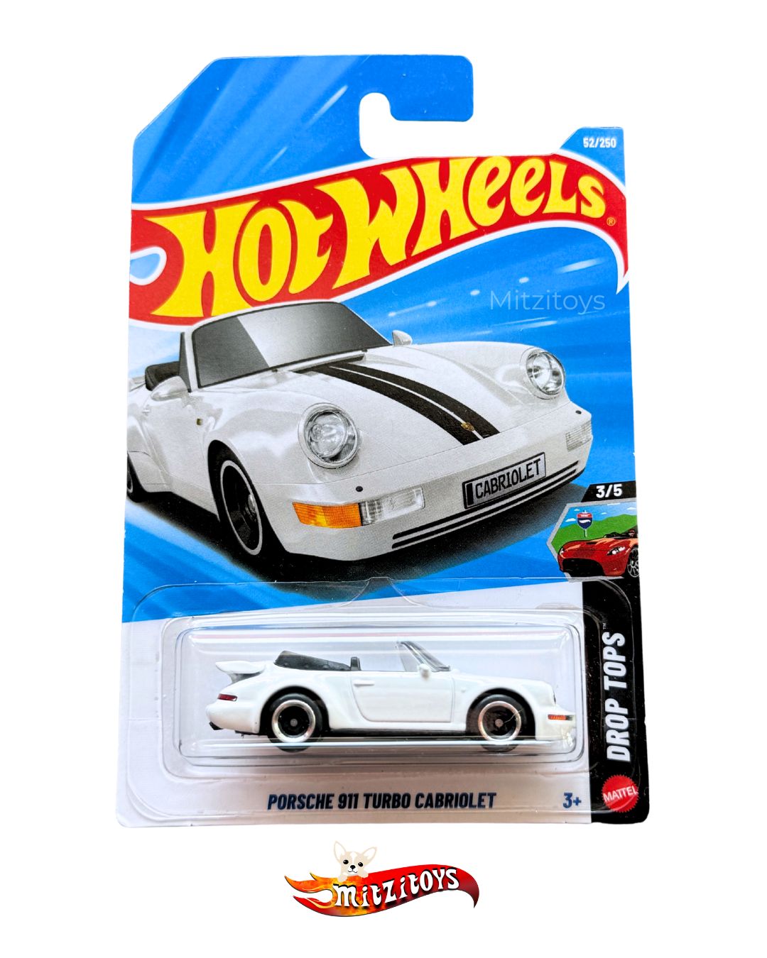 Porsche 911 Turbo Cabriolet (3/5) - Drop Tops - Hot Wheels básico