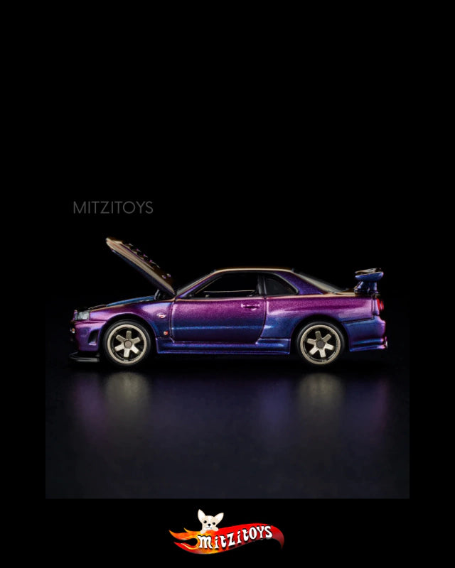 Nissan Skyline GT-R (R34) Midnight Purple - Hot Wheels Red Line Club (RLC)