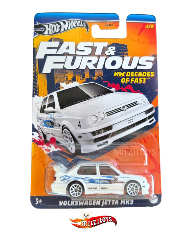 Volkswagen Jetta MK3 - Hot Wheels Fast & Furious: HW Decades of Fast (4/5) - Blanco