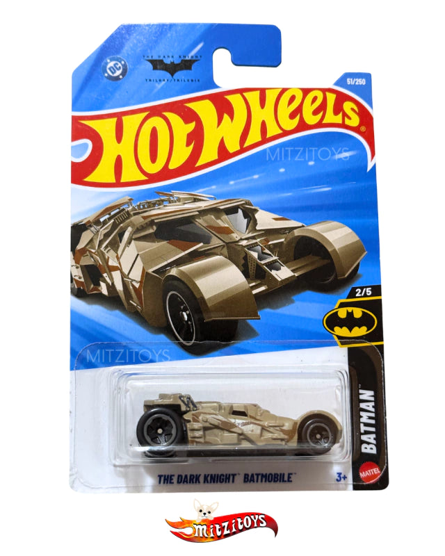 The Dark Knight Batmobile Camuflaje Beige - Hot Wheels - Batman (2/5)