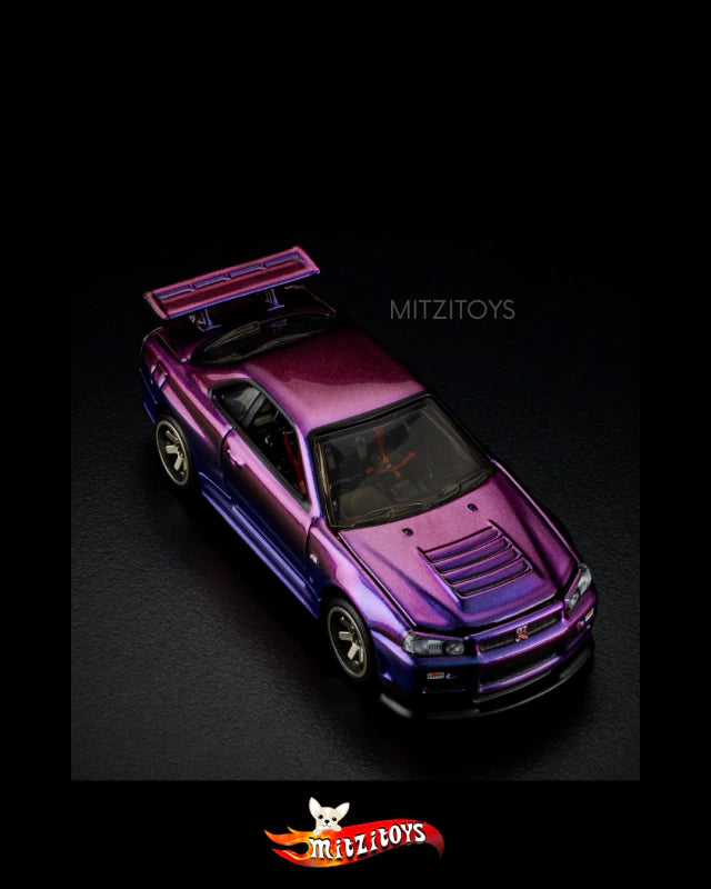 Nissan Skyline GT-R (R34) Midnight Purple - Hot Wheels Red Line Club (RLC)