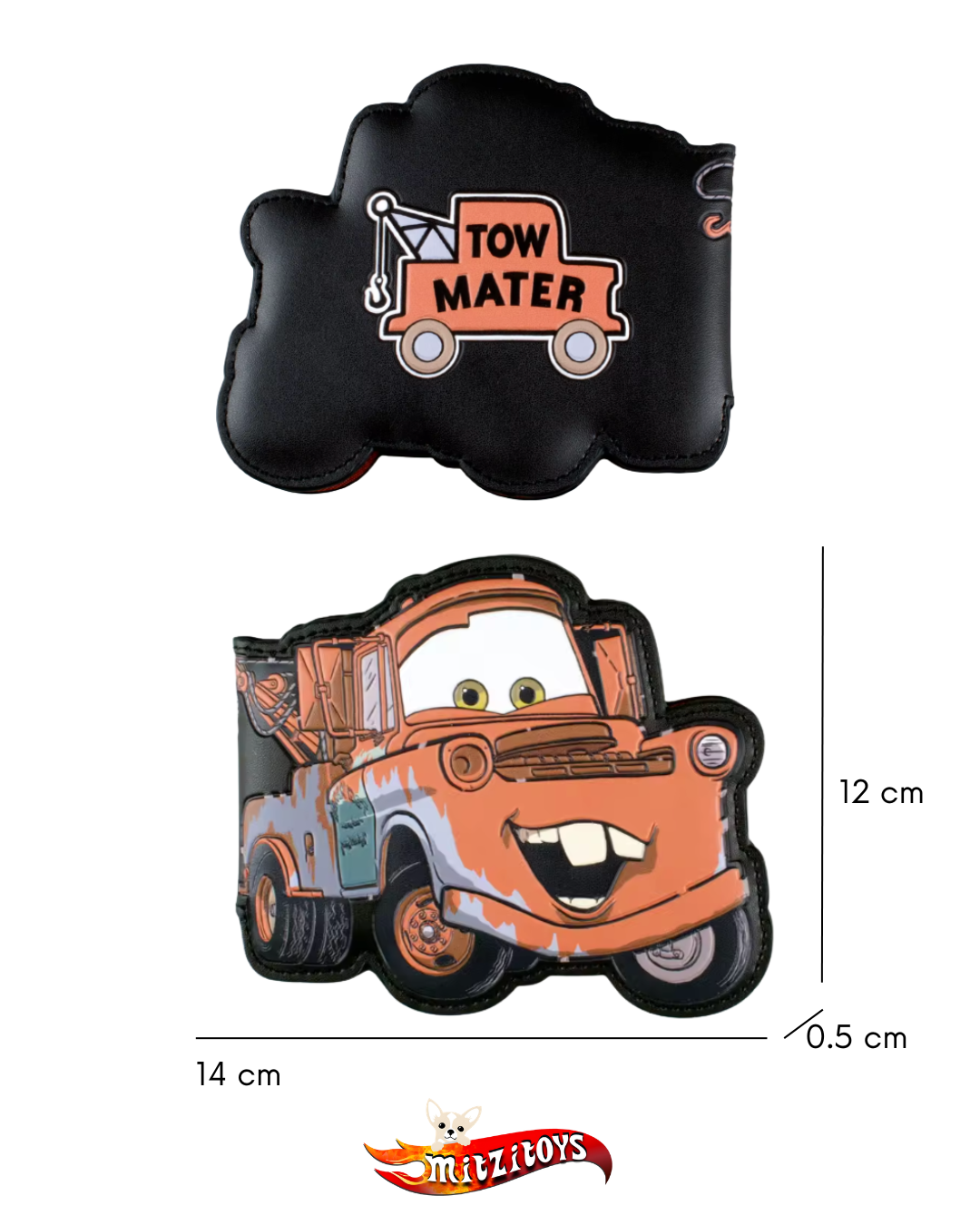 Tarjetero de Mate (Tow Mater) con Relieve