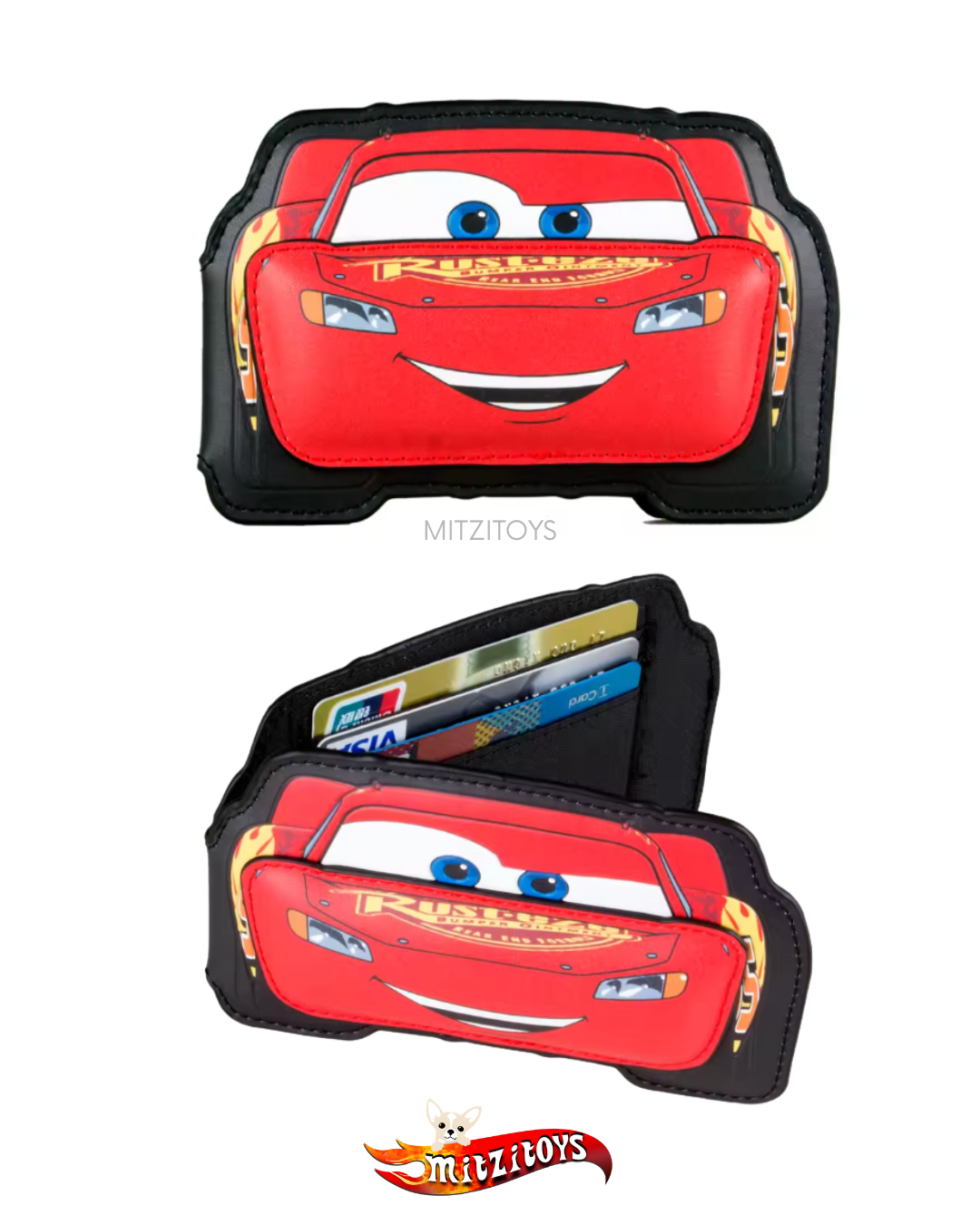 Tarjetero del Rayo McQueen (Lightning McQueen) con Relieve; Accesorios