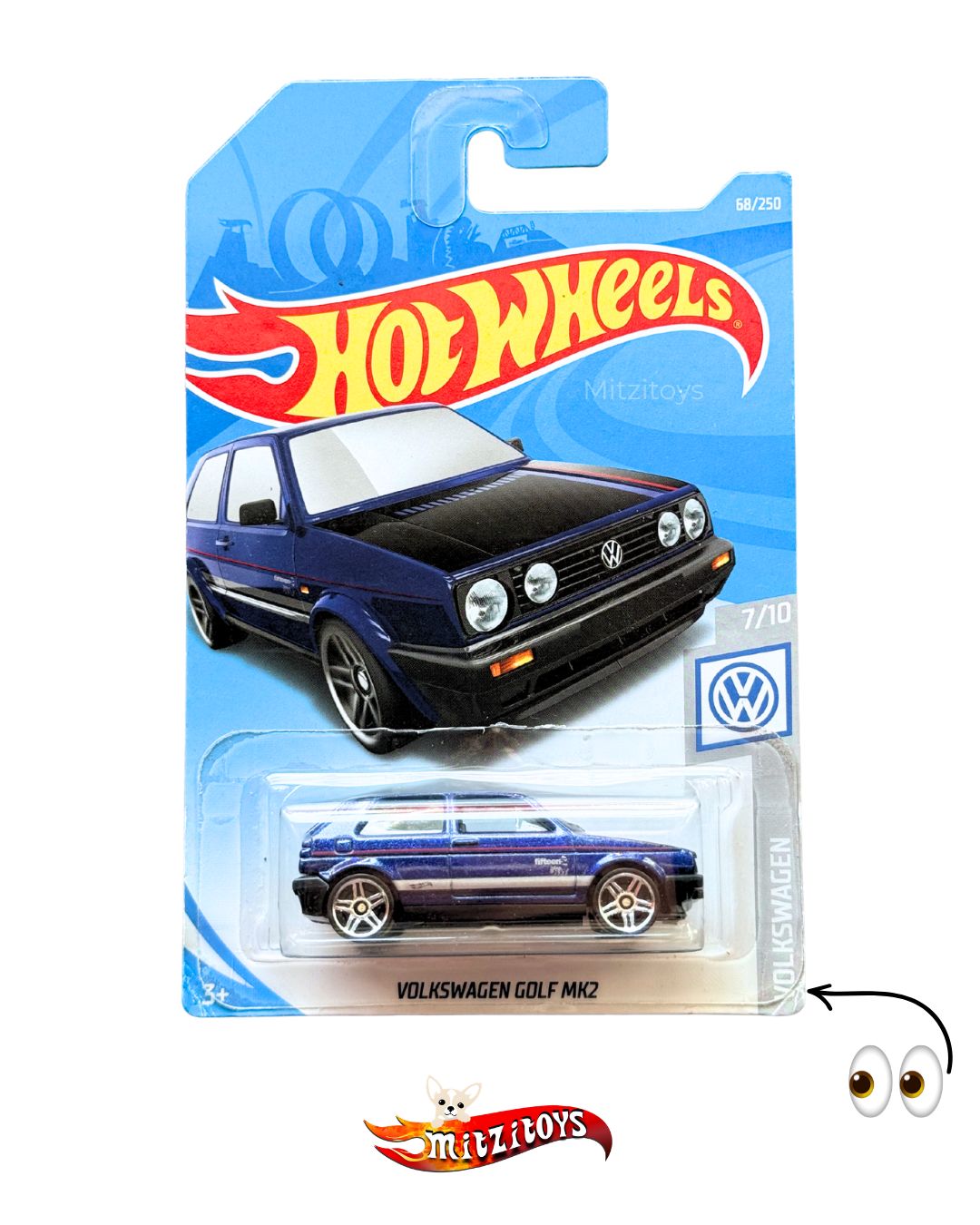 Volkswagen Golf Mk2(Detalle) (68/250) (7/10) - Volkswagen - Hot Wheels básico