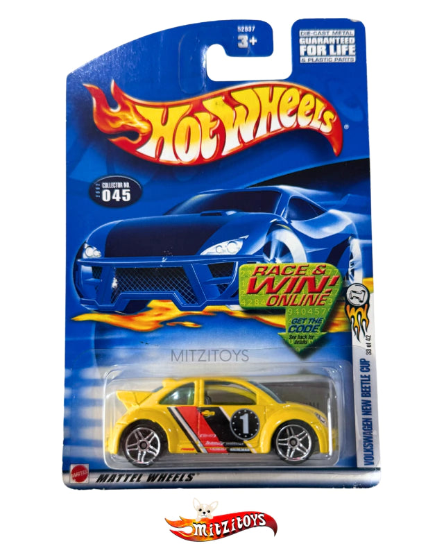 Volkswagen New Beetle Cup - Hot Wheels Mainline 2002 (Collector No. 045)