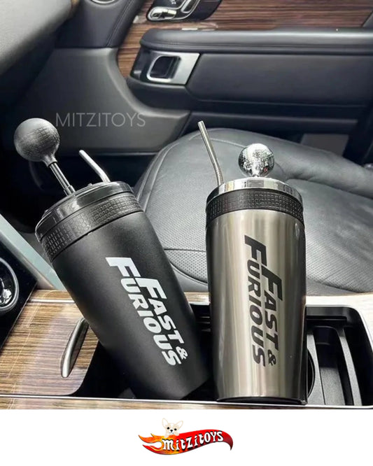 Termo Vaso Térmico Fast & Furious 500 ml Plateado