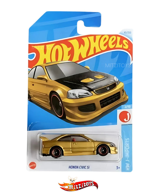Honda Civic Si (Gold) Dorado - Hot Wheels Basico - J-Imports