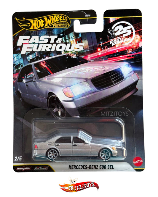 Mercedes-Benz 500 SEL - Hot Wheels Premium Fast & Furious: Years of Fast (2/5) - Silver