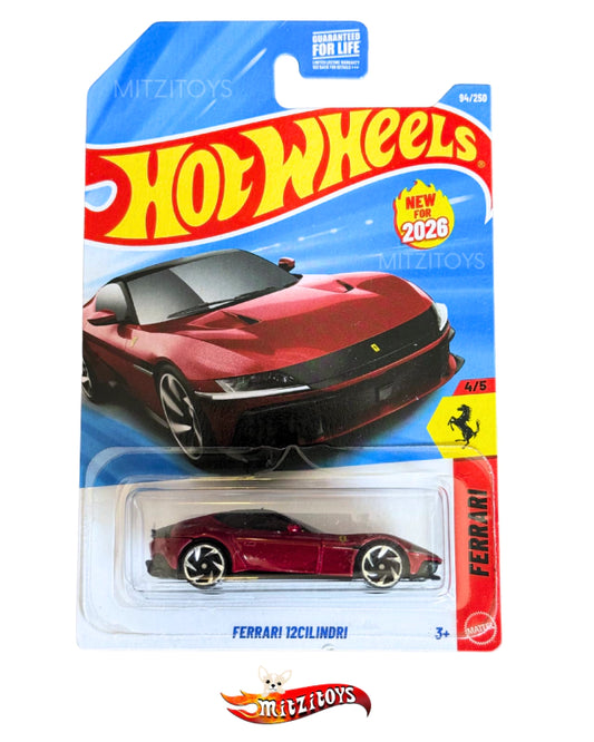 Ferrari 12Cilindri Rojo - Hot Wheels - Ferrari (4/5)
