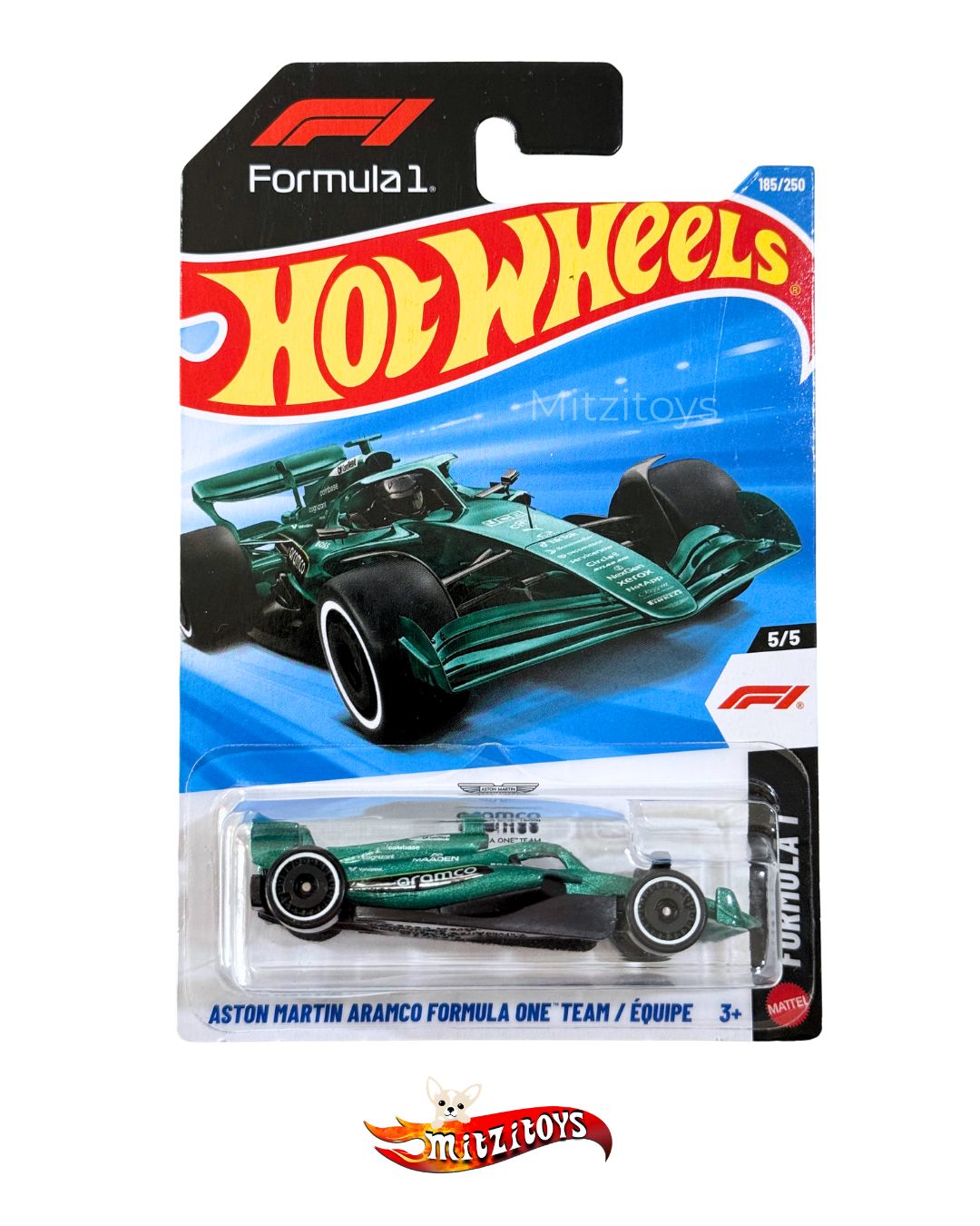 Aston Martin Aramco Formula One Team (5/5) - Formula 1 - Hot Wheels Básico