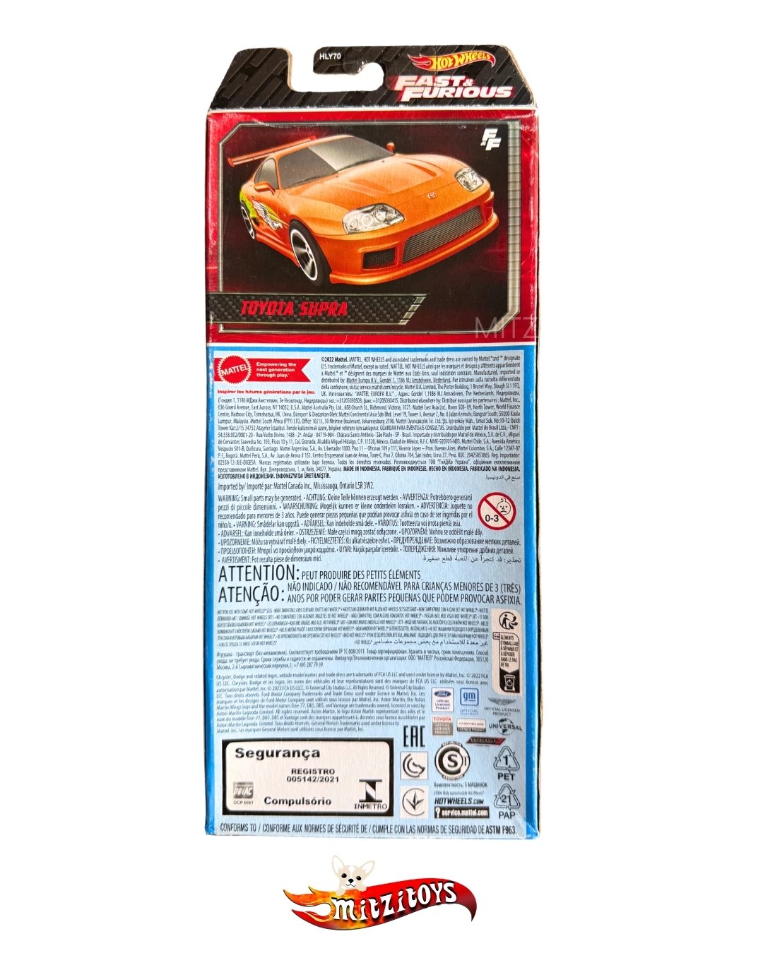 Fast & Furious 5-Pack; Multicolor Hot Wheels Básico (Deterioro en Empaque por Años de Conservación)