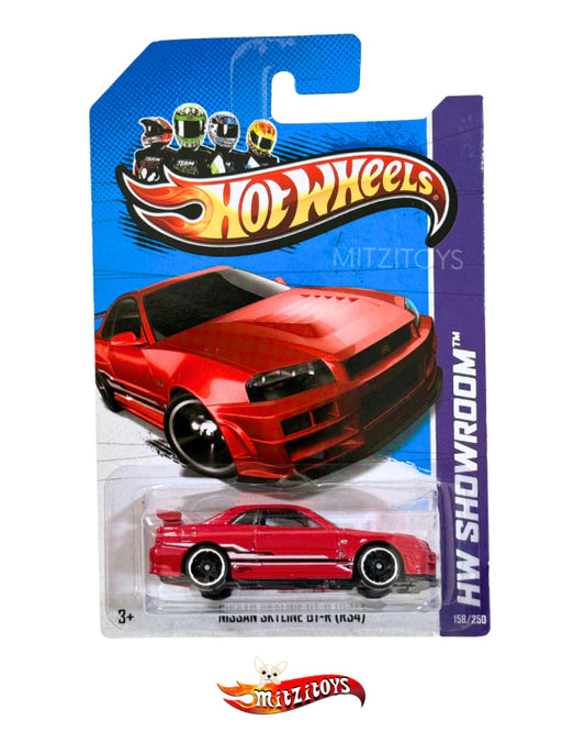 Nissan Skyline GT-R (R34) - Hot Wheels HW Showroom (158/250) - Rojo Deportivo