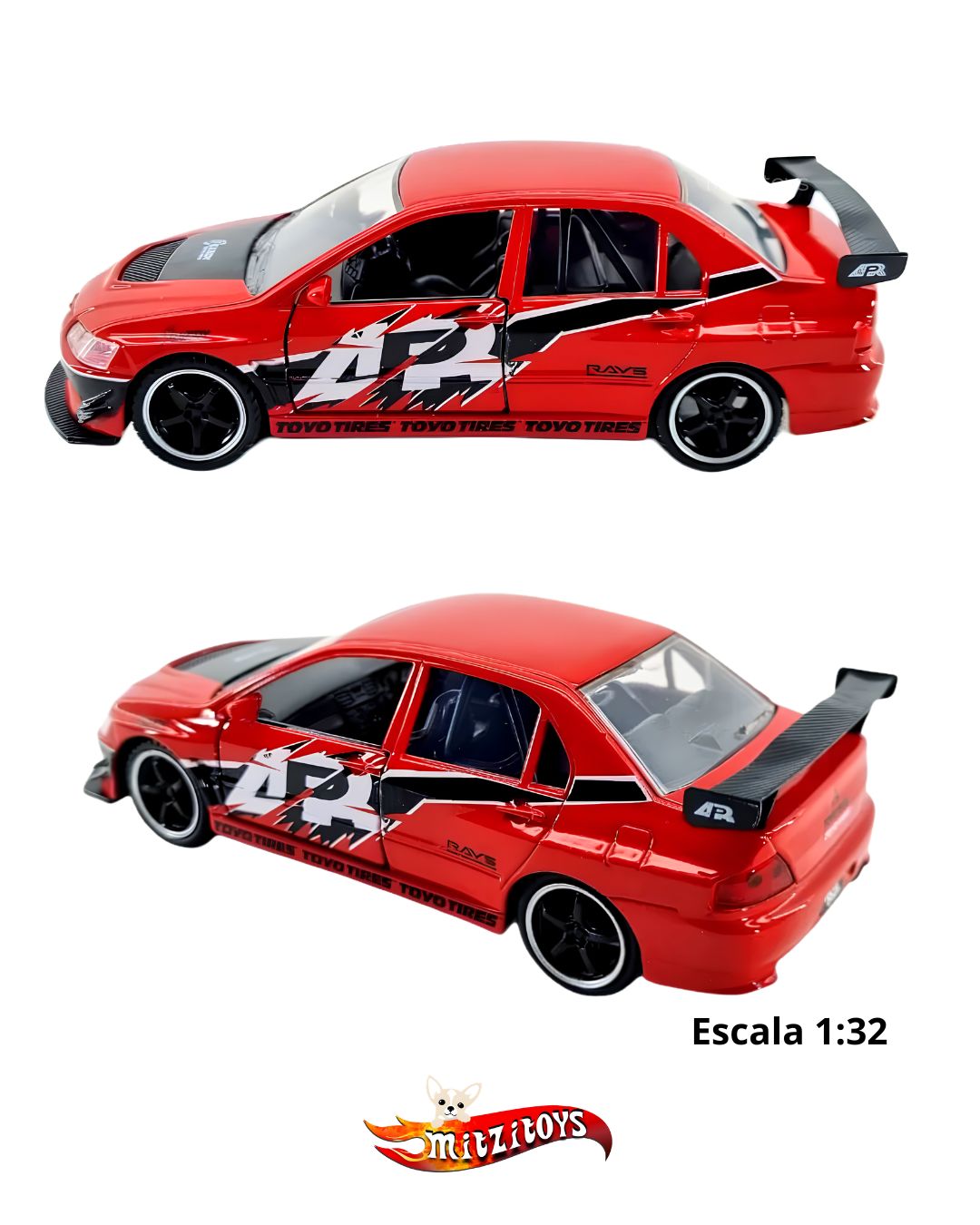 Mitsubishi Lancer Evolution IX Fast & Furious (Escala 1:32) - Jada Toys