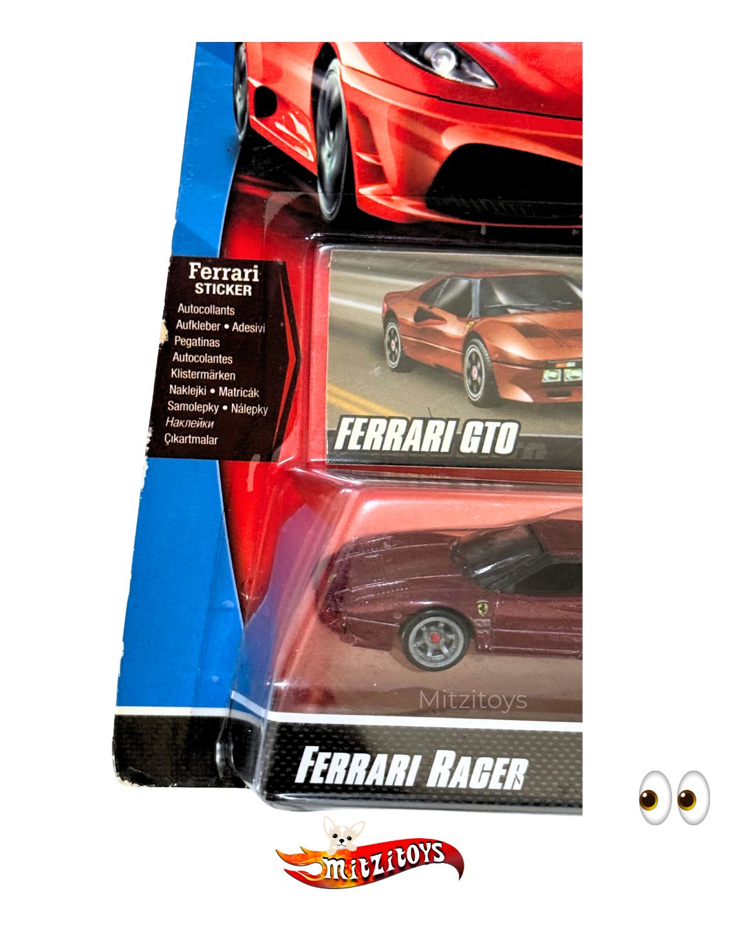 Ferrari GTO (12/24) ( Detalle)- Ferrari Racer - Hot Wheels
