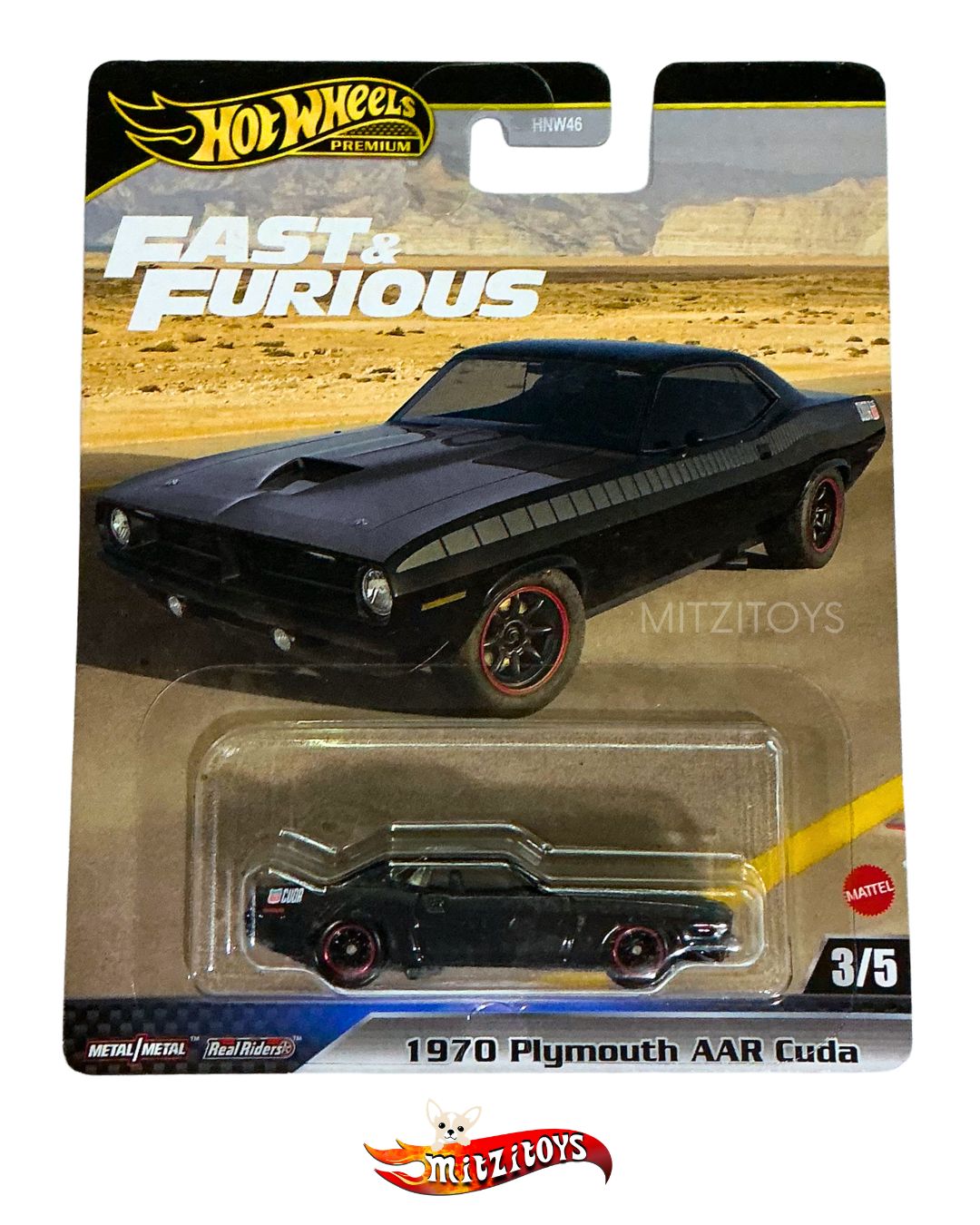 1970 Plymouth AAR Cuda 3/5 - Fast & Furious - Hot Wheels Premium