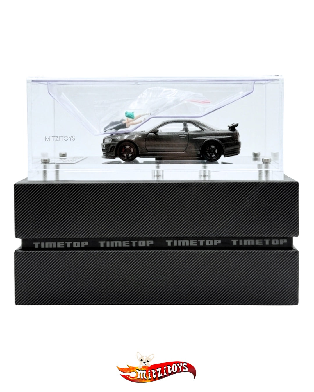 Nissan GT-R R34 Full Carbon Fiber / Time Top (Limited Edition) 1:64